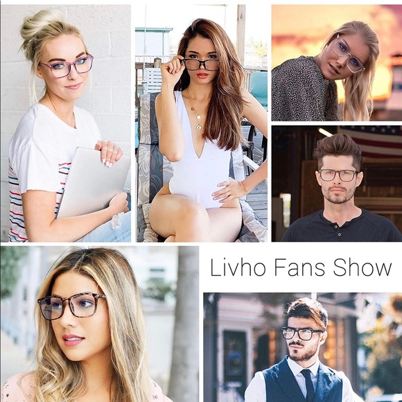 livho 2 Pack Blue Light Blocking Glasses - Picture 6 of 9